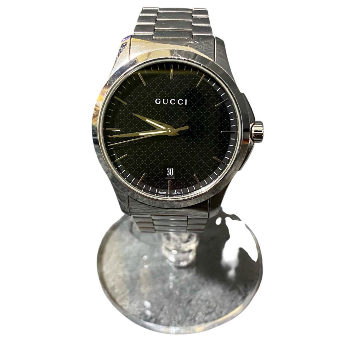 s*t様 GUCCI グッチ Gタイムレス 腕時計 126.4 稼働品 メンズ GUCCI - グッチ 腕時計 Gタイムレス 126.4 メンズの通販 by ブラン