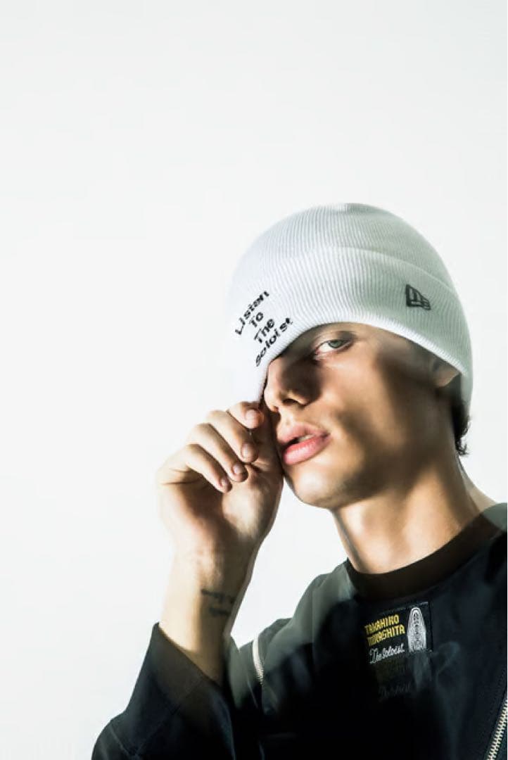 キムタク 私物 ソロイスト ニューエラ ニット帽 白 - メルカリ