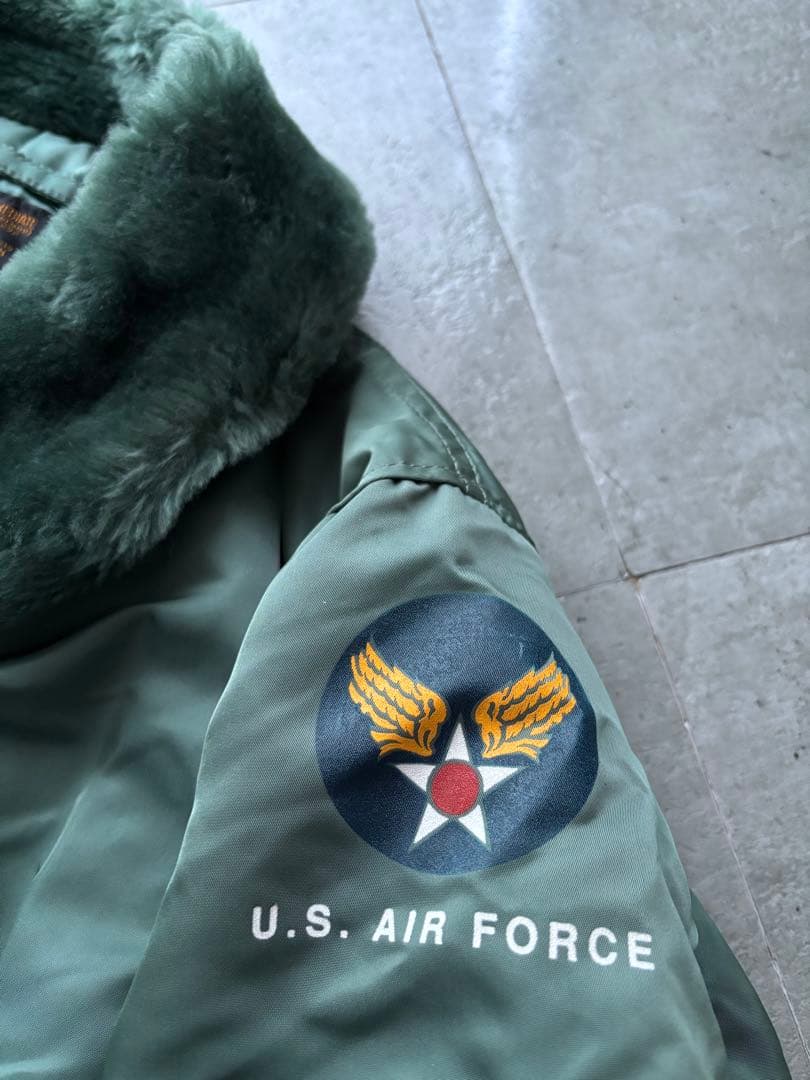90s ALPHA B-15D 50s復刻 フライトジャケット USA製 M - メルカリ