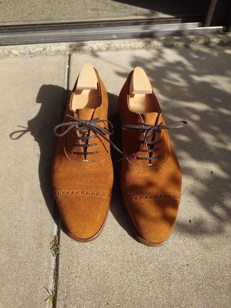 IRON DRESS アイアンドレス　6D スェードパンチドキャップトゥ IRON DRESS アイアンドレス 6D スェードパンチドキャップトゥ - メルカリ