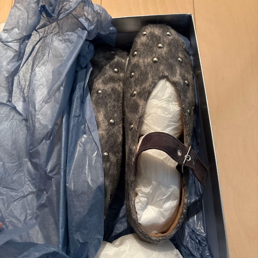 新品◆LE TALON GRISE EDGEスタッズメリージェーン◇23.5cm