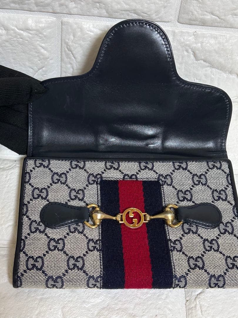 超レア・美品】GUCCIシェリーライン クラッチウォレット GG 財布