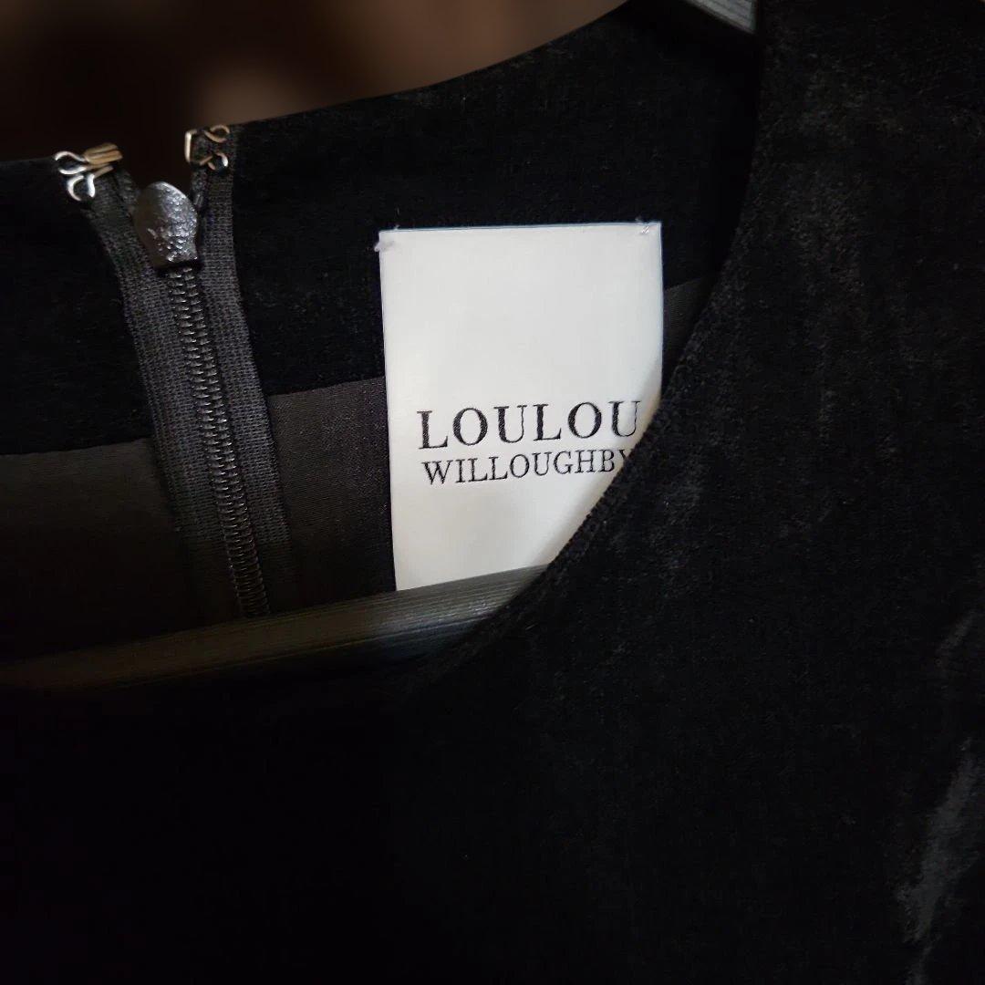 ルルウィルビー ブライトコールタックワンピース ブラックフォーマル