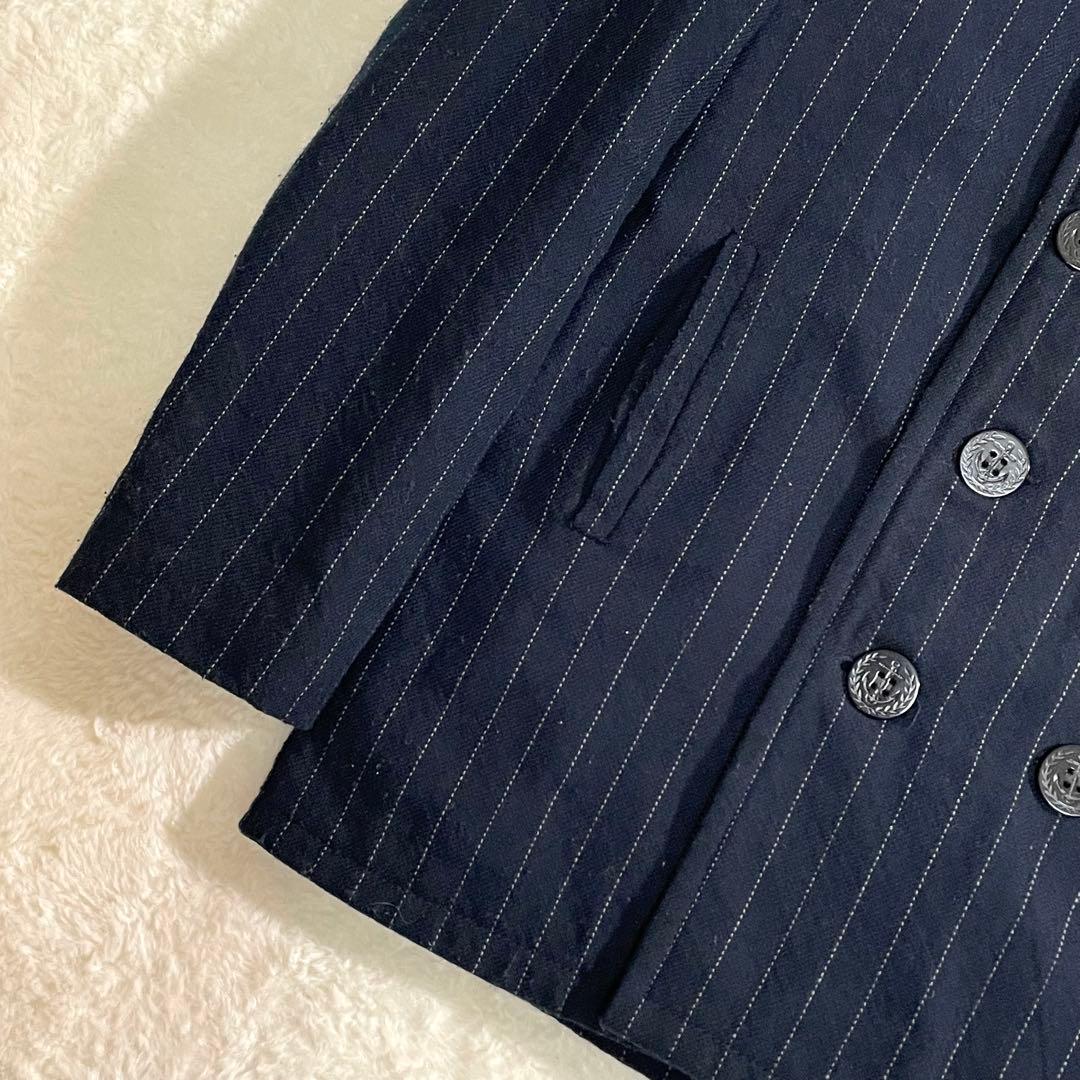 ショット×タケオキクチ ピーコート 740N ピンストライプ 米国製 サイズ