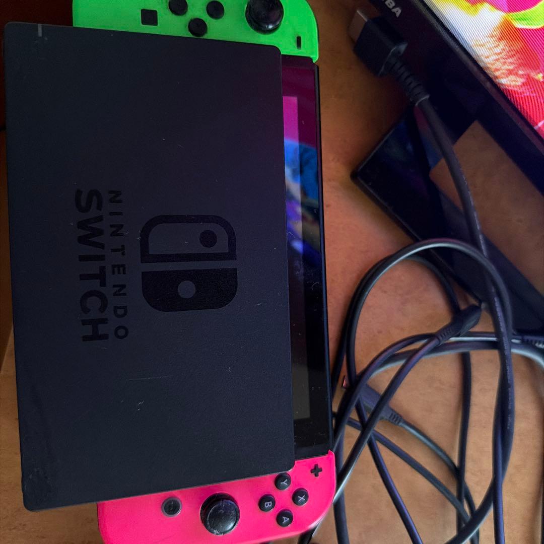 Nintendo Switch 本体 ピンク/グリーン セット - メルカリ