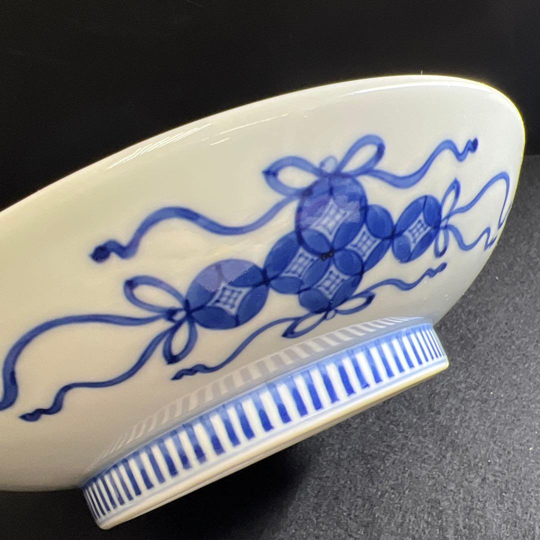 時代 色鍋島 八寸皿 塗木箱付 直径21㎝ 東Y8-0109☆