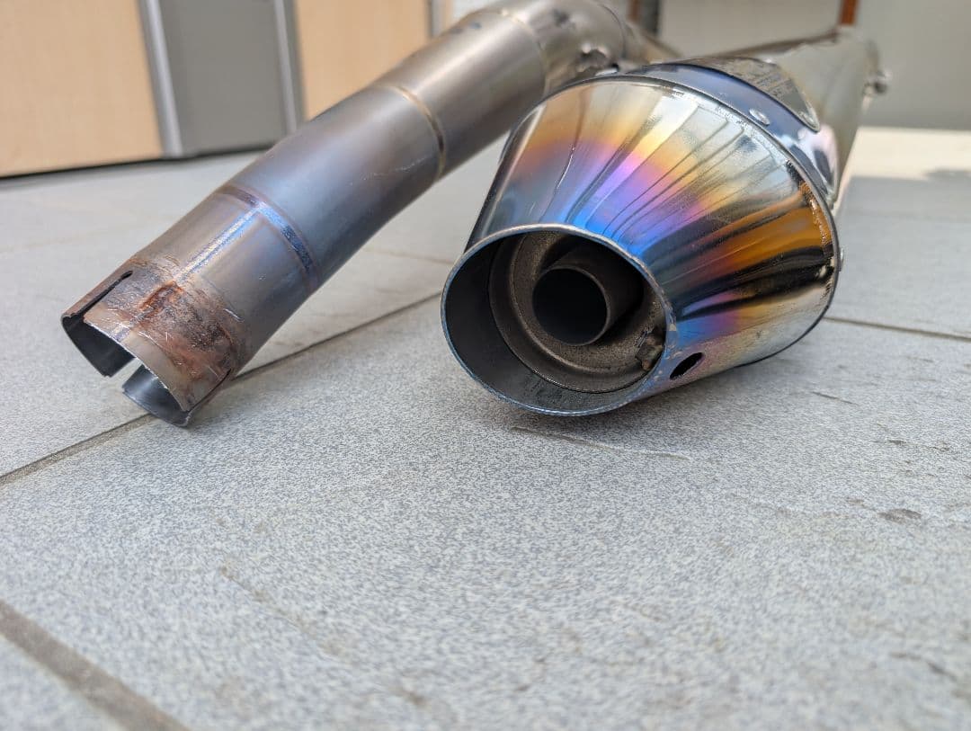 GSX1300R ハヤブサ KENZ SPORTS チタンスリップオンマフラー - メルカリ