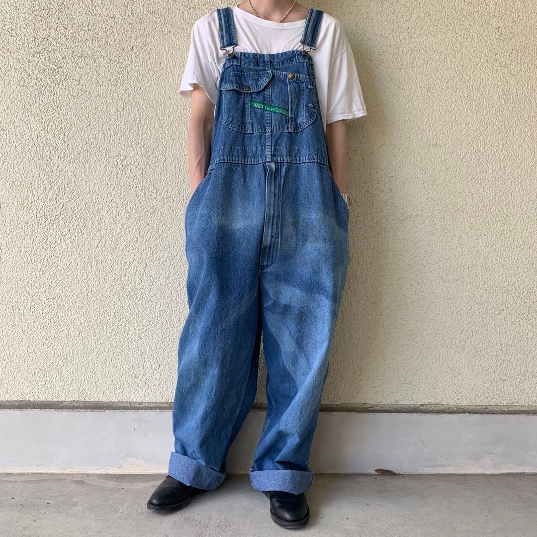 key 90年代 00年代 オーバーオール デニム 古着 ヴィンテージ - メルカリ