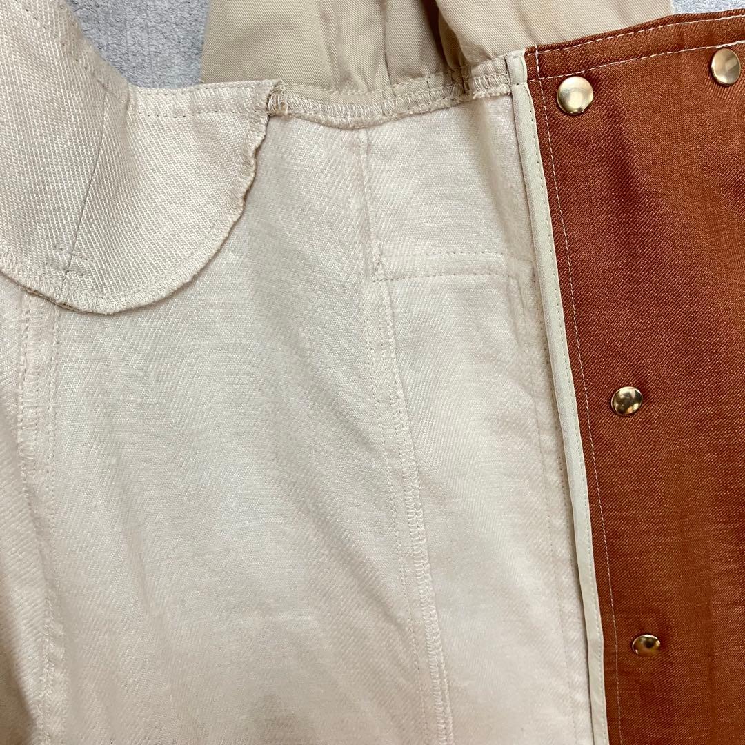 美品 フォトコピュー ジャンパースカート CLAUDE リネン サロペット