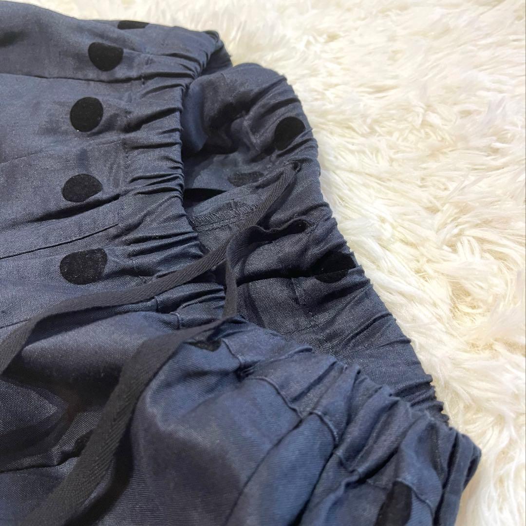 美品】ノップドゥノッド ラミーPolka フロックプリント タック