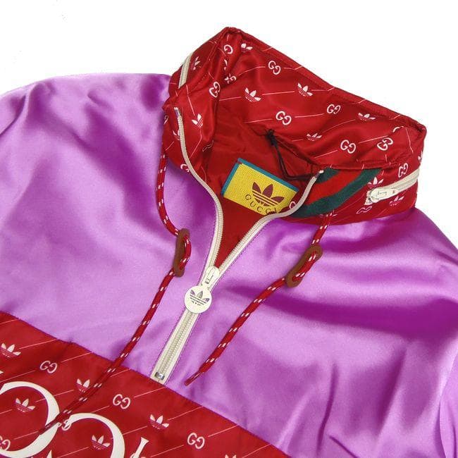 新品 GUCCI×adidas グッチ×アディダス フードインジャケット 48 - メルカリ