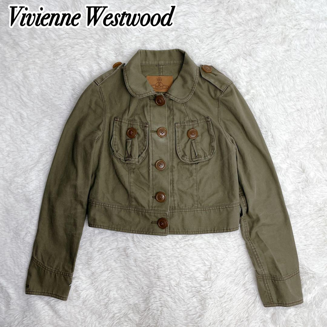 Vivienne Westwood ミリタリージャケット オーブパッチ ショート TARTAN CHECKﾗﾌﾞｼﾞｬｹｯﾄ（その他アウター）｜Vivienne Westwood