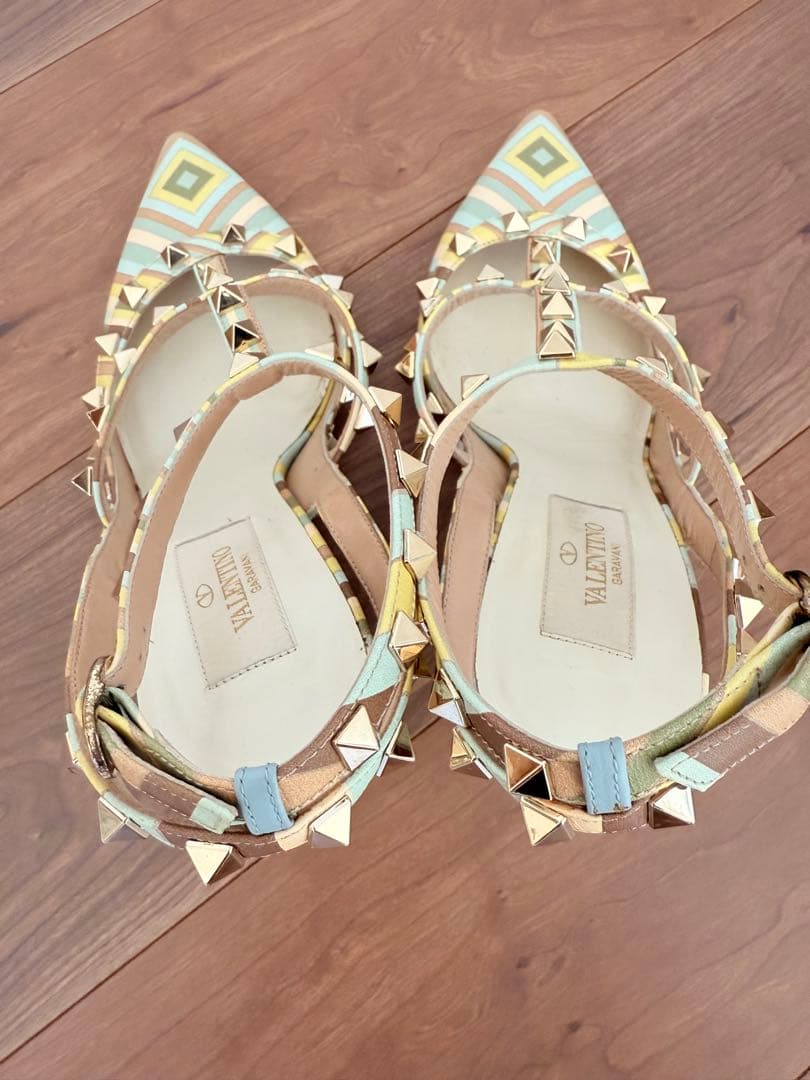 VALENTINO ストラップ付きハイヒール Hawaii購入 レアカラー