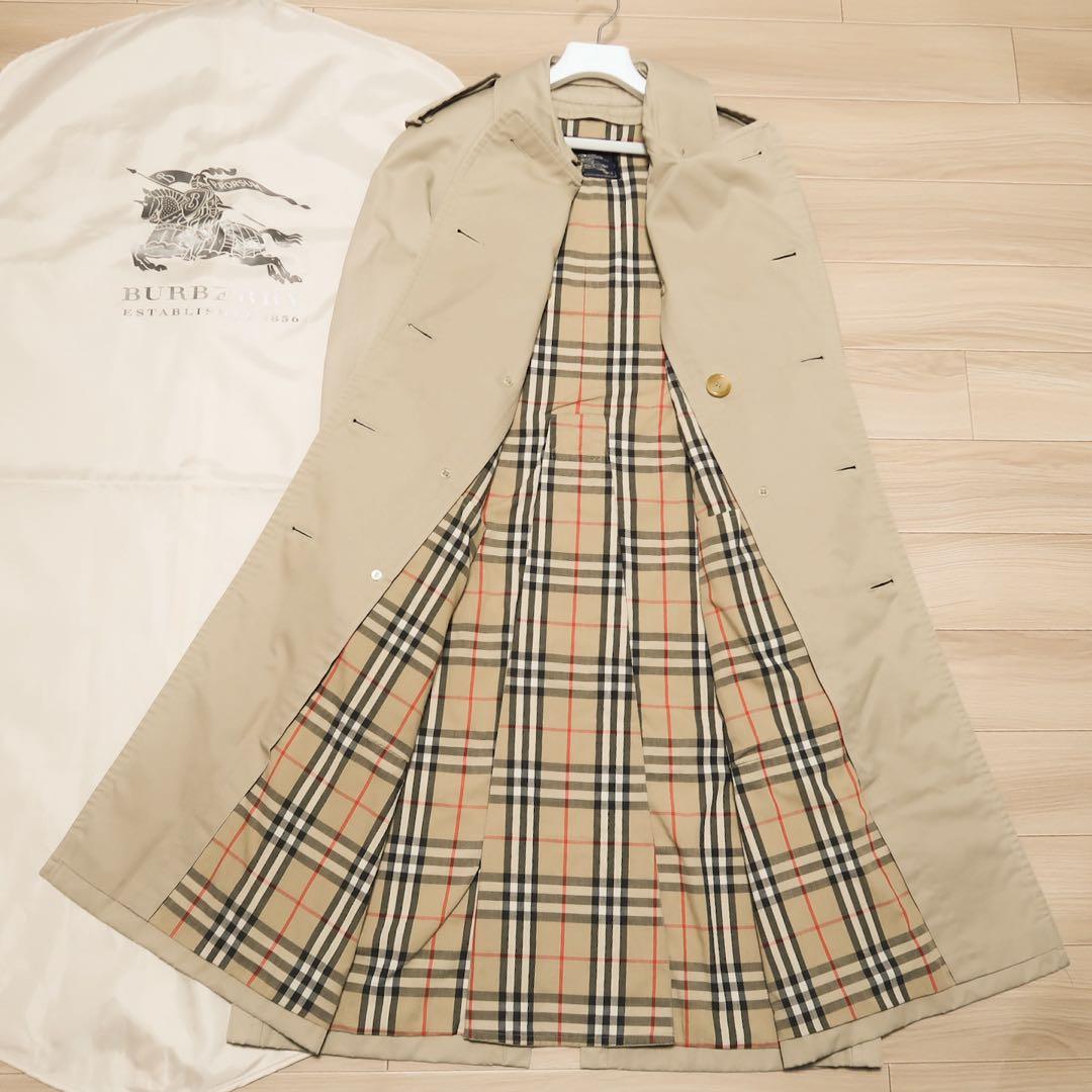 貴重 ビンテージ BURBERRY トレンチコート ロング丈 バーバリー - メルカリ