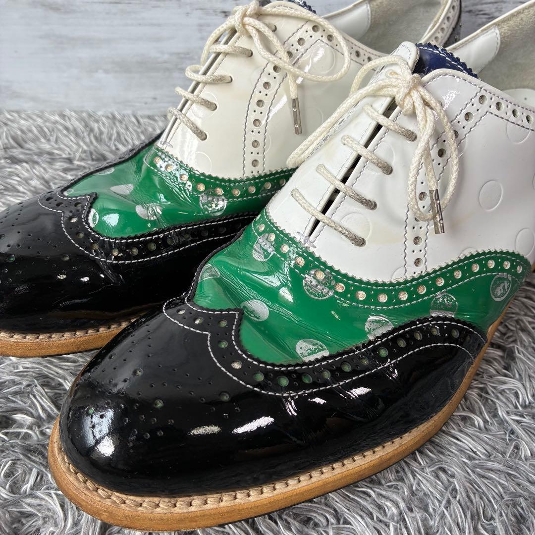 【良品】マーク&ロナ ゴルフシューズ ウィングチップ エナメル 26.5cm