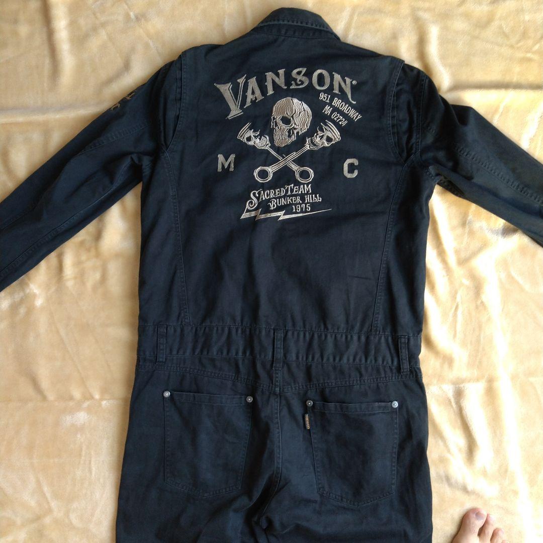 バンソン ツナギ XL 刺繍 ブラック 黒 バイカー バイク - メルカリ