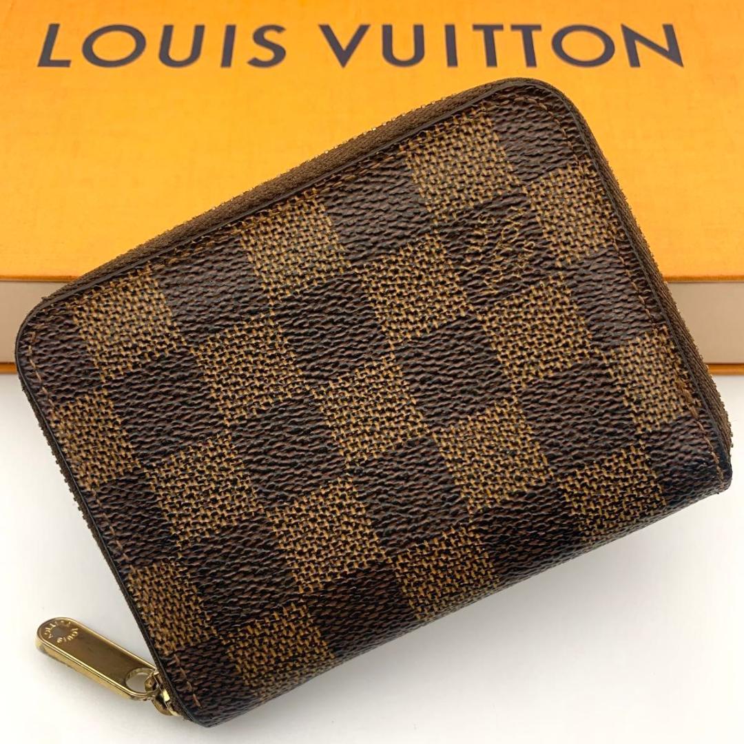 鑑定済み ルイヴィトン ジッピーコインパース ケース 財布 ダミエ