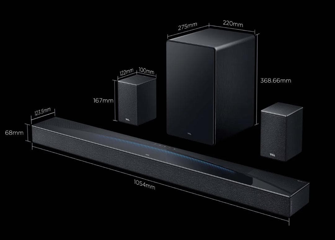 TCL 【Q85h pro】 7.1.4chサウンドバー 出力860w - メルカリ