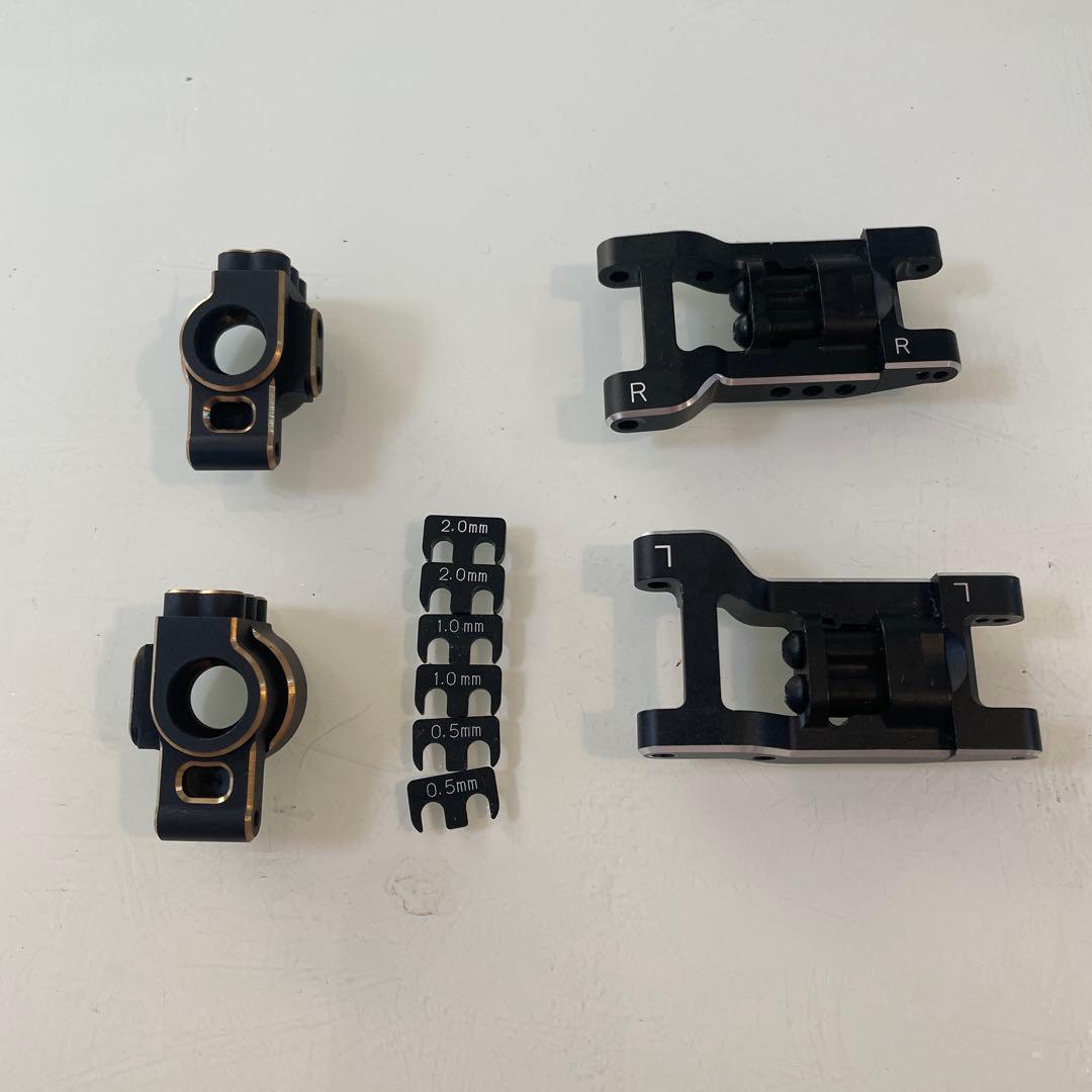 ヨコモ足回りセット　アジャスタブルアームとブラスリヤキャリア Y2-008RA YD-2/YD-4用 アルミ製 可変式 リヤ H アーム キット