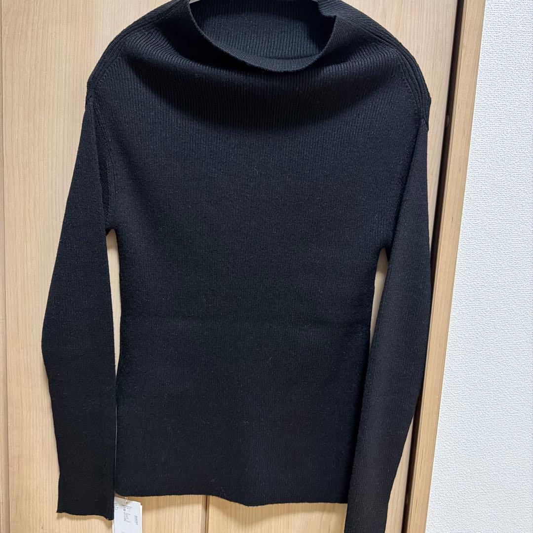 Mila Owen ミラオーウェン オフショルラメニット ブラック - メルカリ