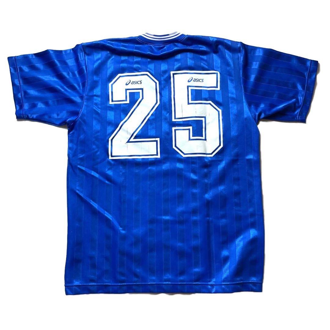 90s】Japan製 asics 浦和東高校 サッカー部 ユニフォーム ブルー