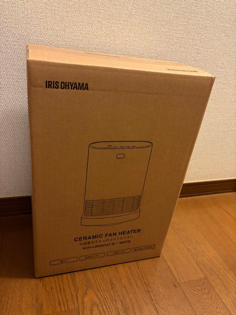 アイリスオーヤマ KCH-LWSW121-W 大風量セラミックファンヒーター アイリスオーヤマ KCH-LW121-W 大風量セラミックファンヒーター W