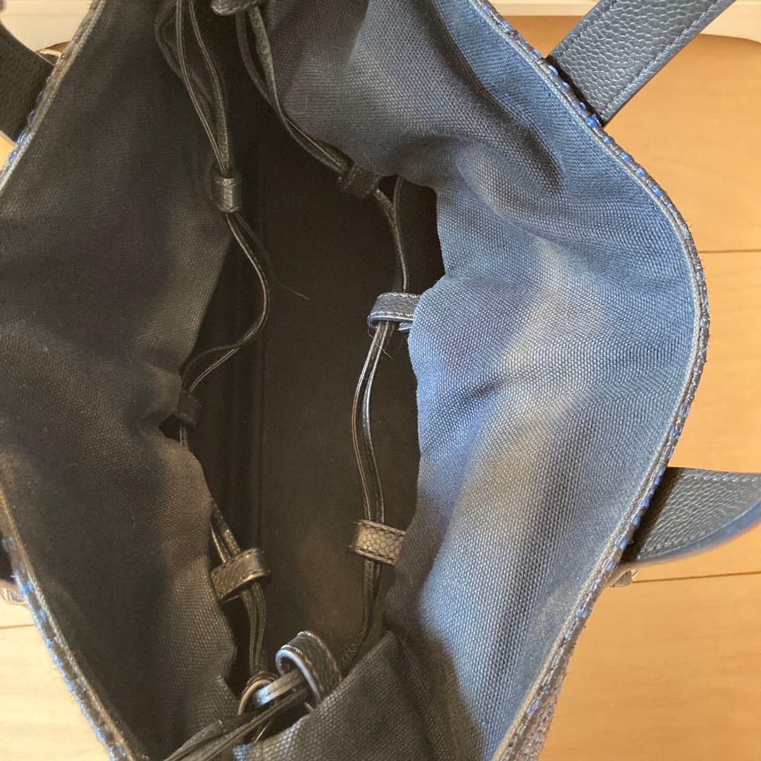 M*✨様 シャネル ストローバッグ 希少 ネイビー - メルカリ