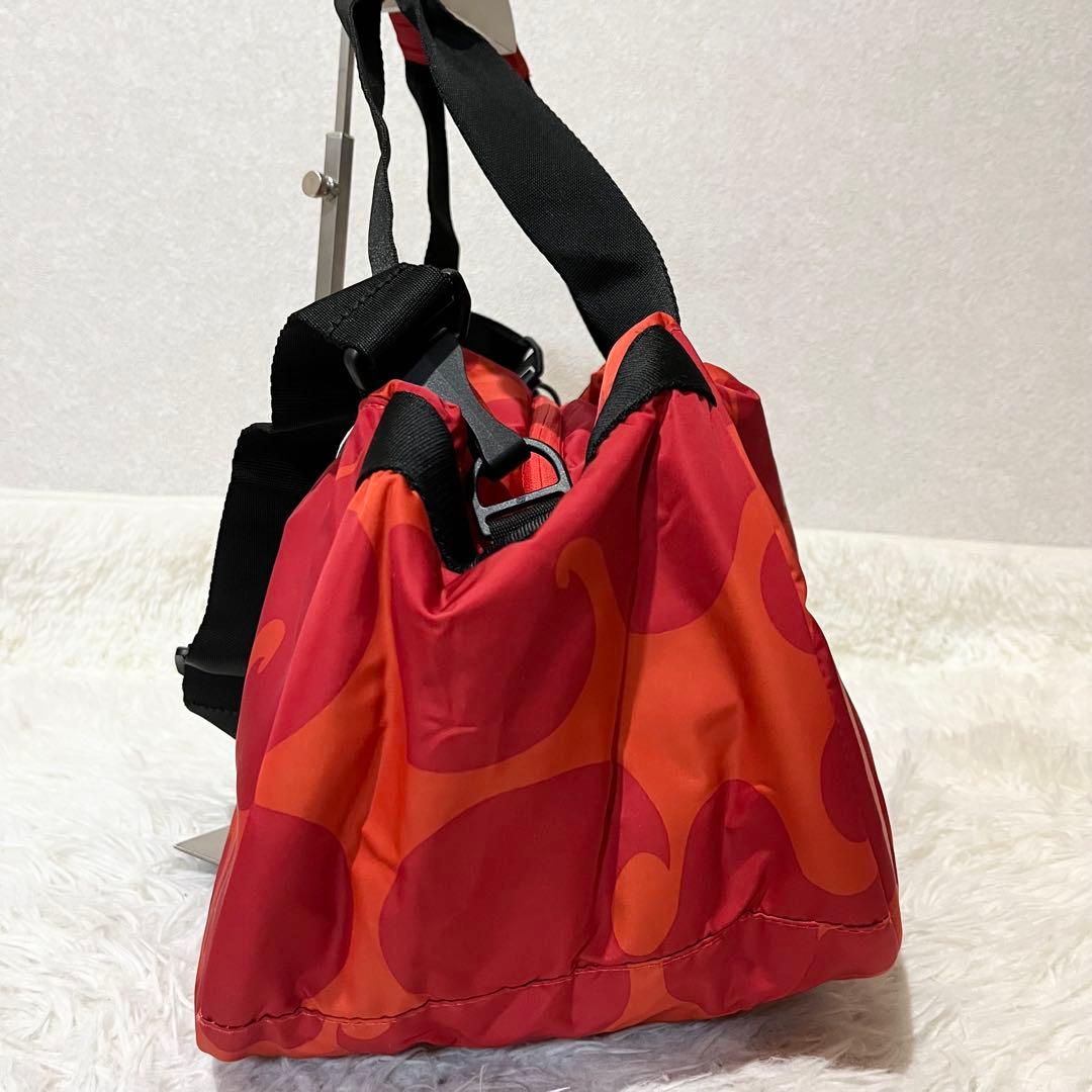 未使用級】adidas マリメッココラボ ボストンバッグ 肩がけ 2way