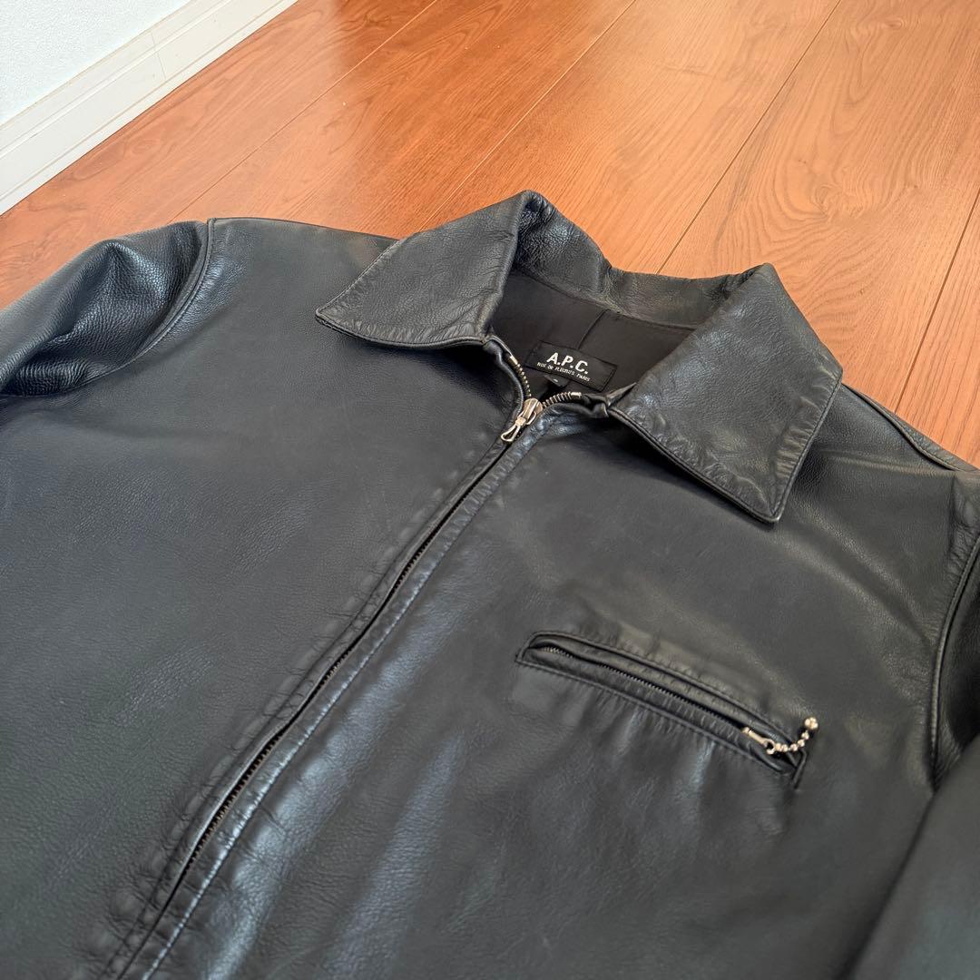 A.P.C アーペーセー フランス製 レザージャケット 00s 90s OLD - メルカリ