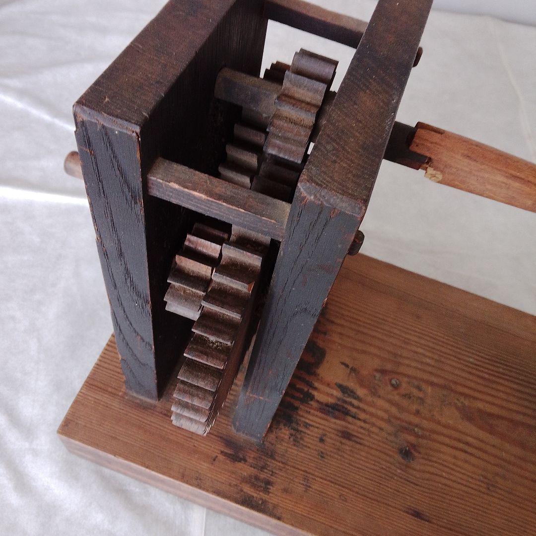 木製 座車(大枠用) アンティーク 木製機械装置 昭和 レトロ 骨董
