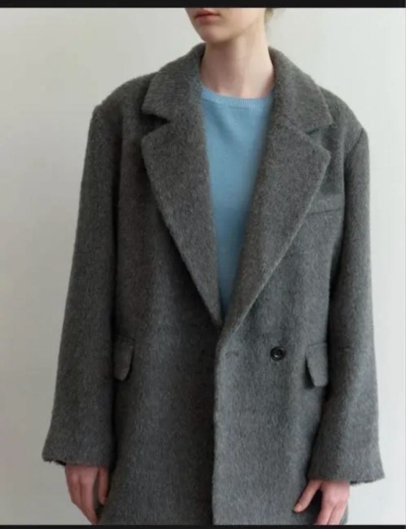 na.e ナエ ウールアルパカシャギーコート グレー - メルカリ