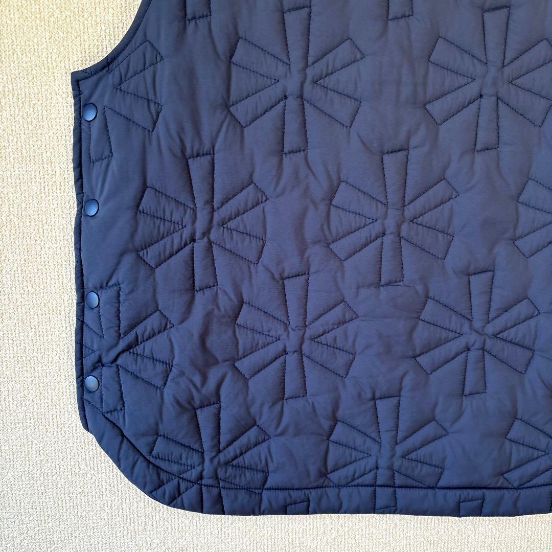 キルティング✨スノーピーク ナイロン ベスト アスタリスク ネイビー 2