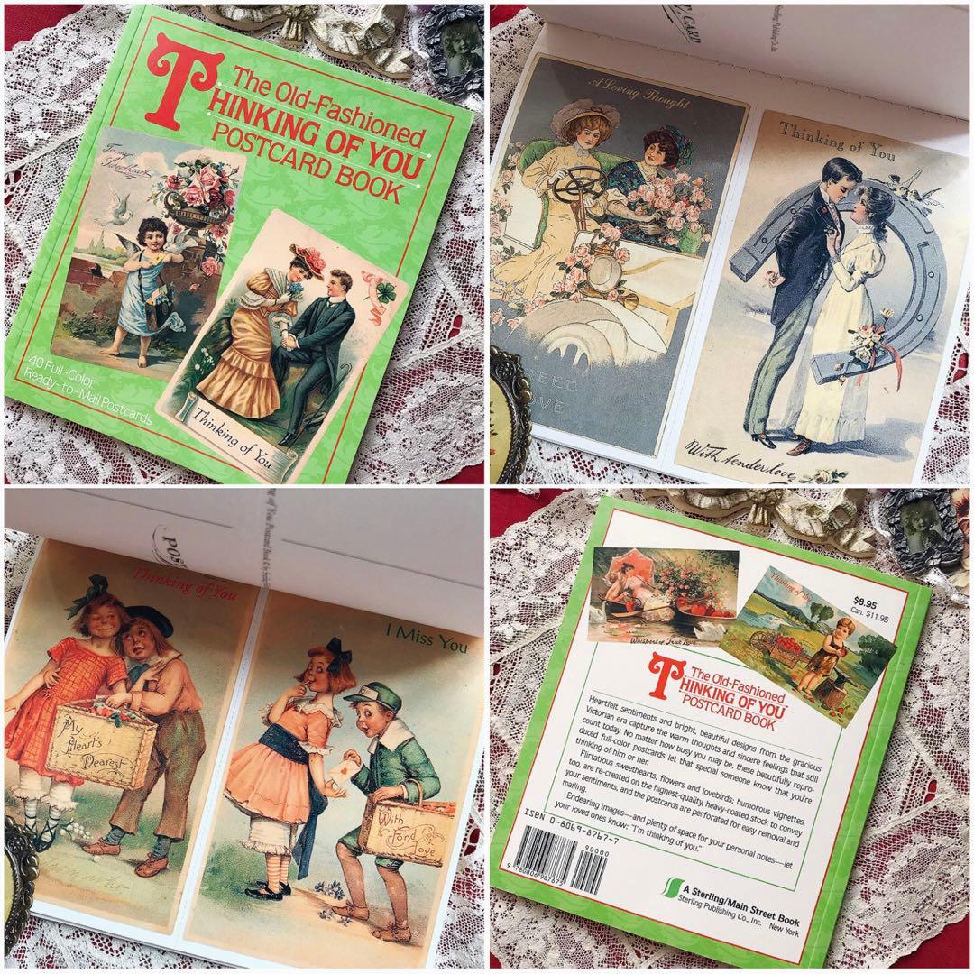 ヴィクトリアン洋書セット 少女 天使 お人形♡ポストカード ジャンク