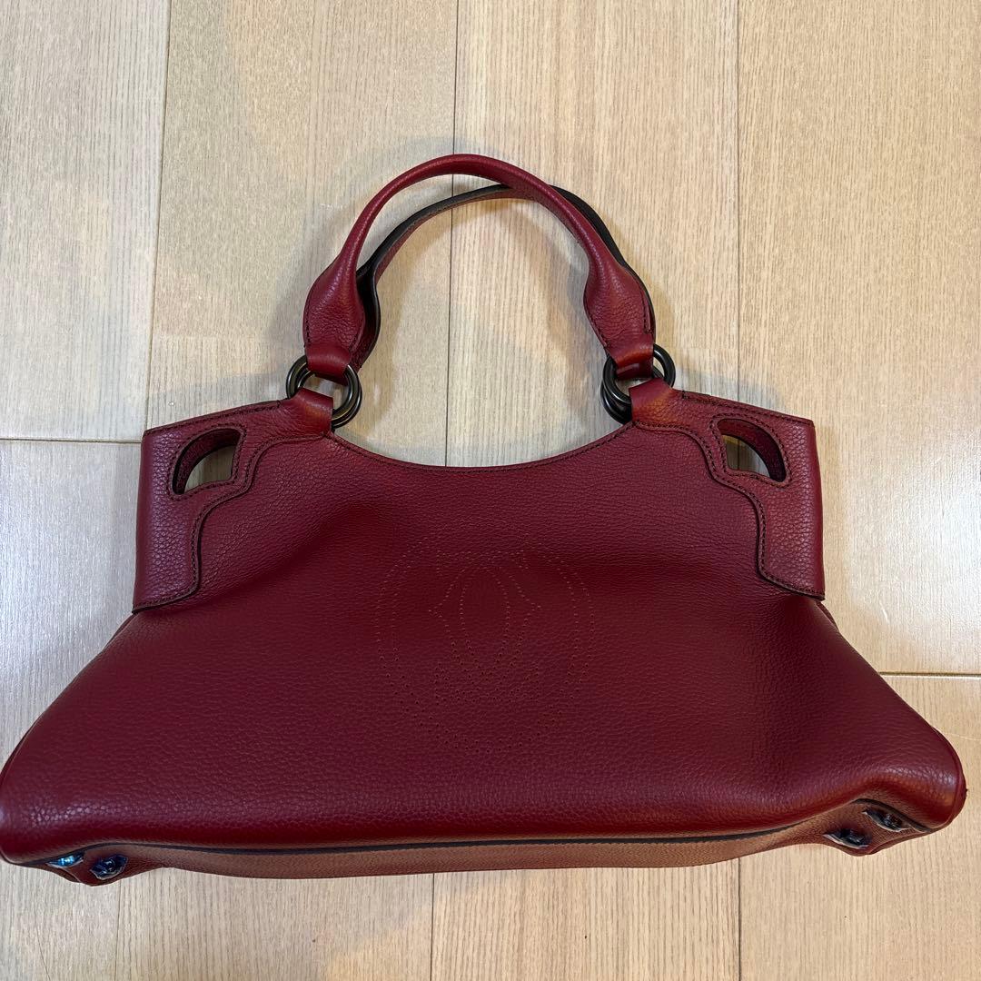 新品未使用 美品Cartier【カルティエ】マルチェロ ハンドバッグ 赤
