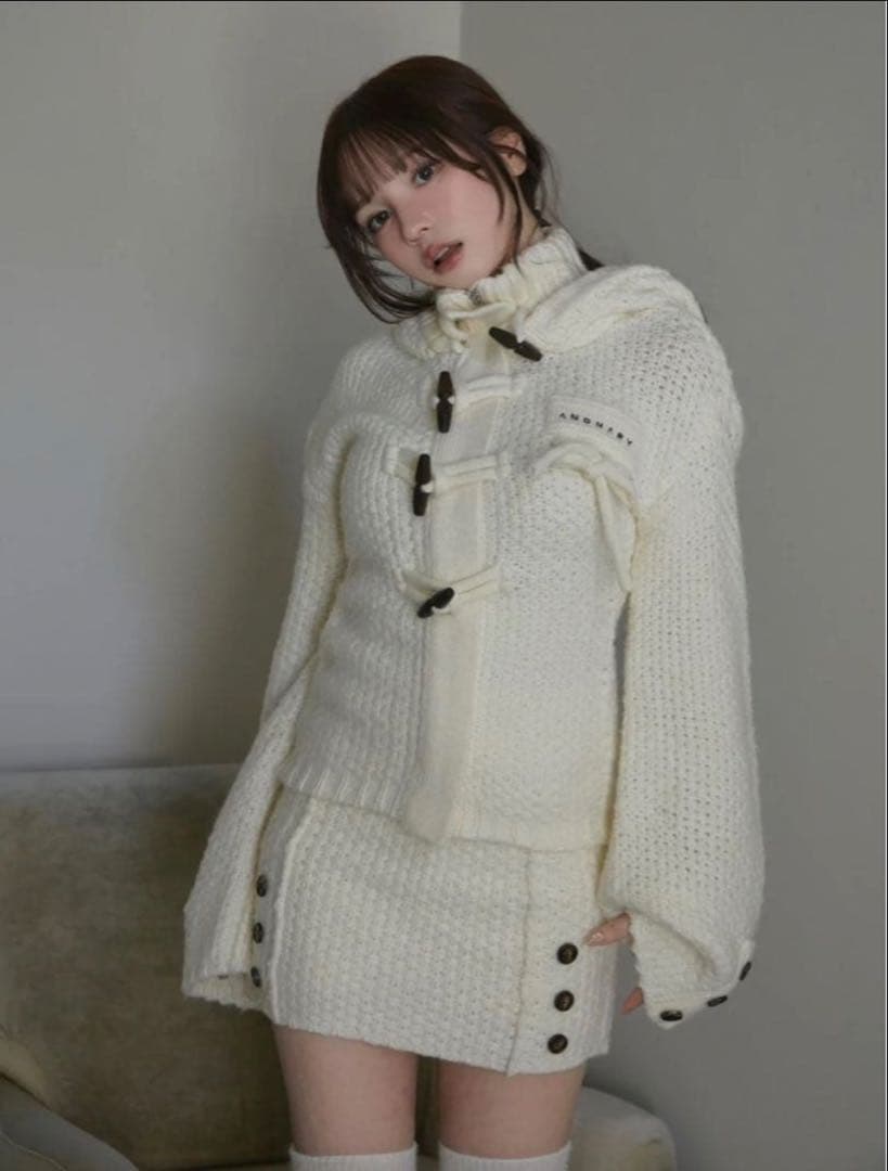 ワンピース andmary Cable knit jacket set up ANDMARY】Cable knit jacket set up