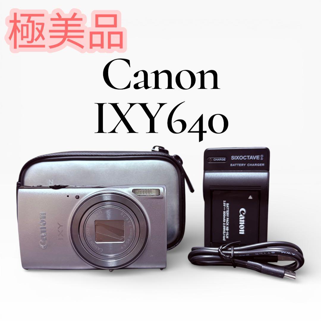 極美品】Canon IXY 640 シルバー 動作確認済 付属品多数 デジカメ