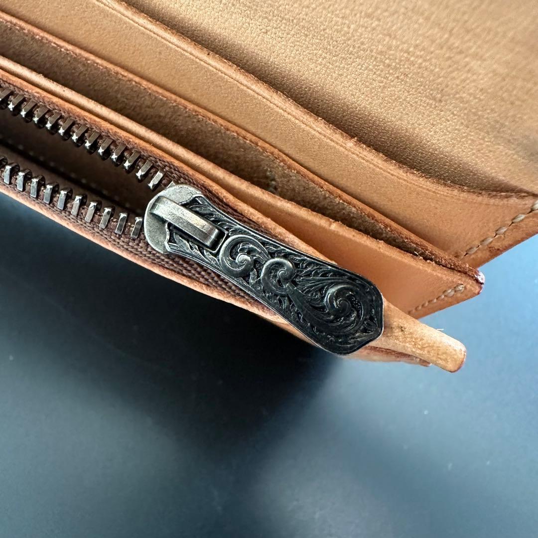 FUNNY 窪田クラフト ターコイズ カービングウォレット - メルカリ