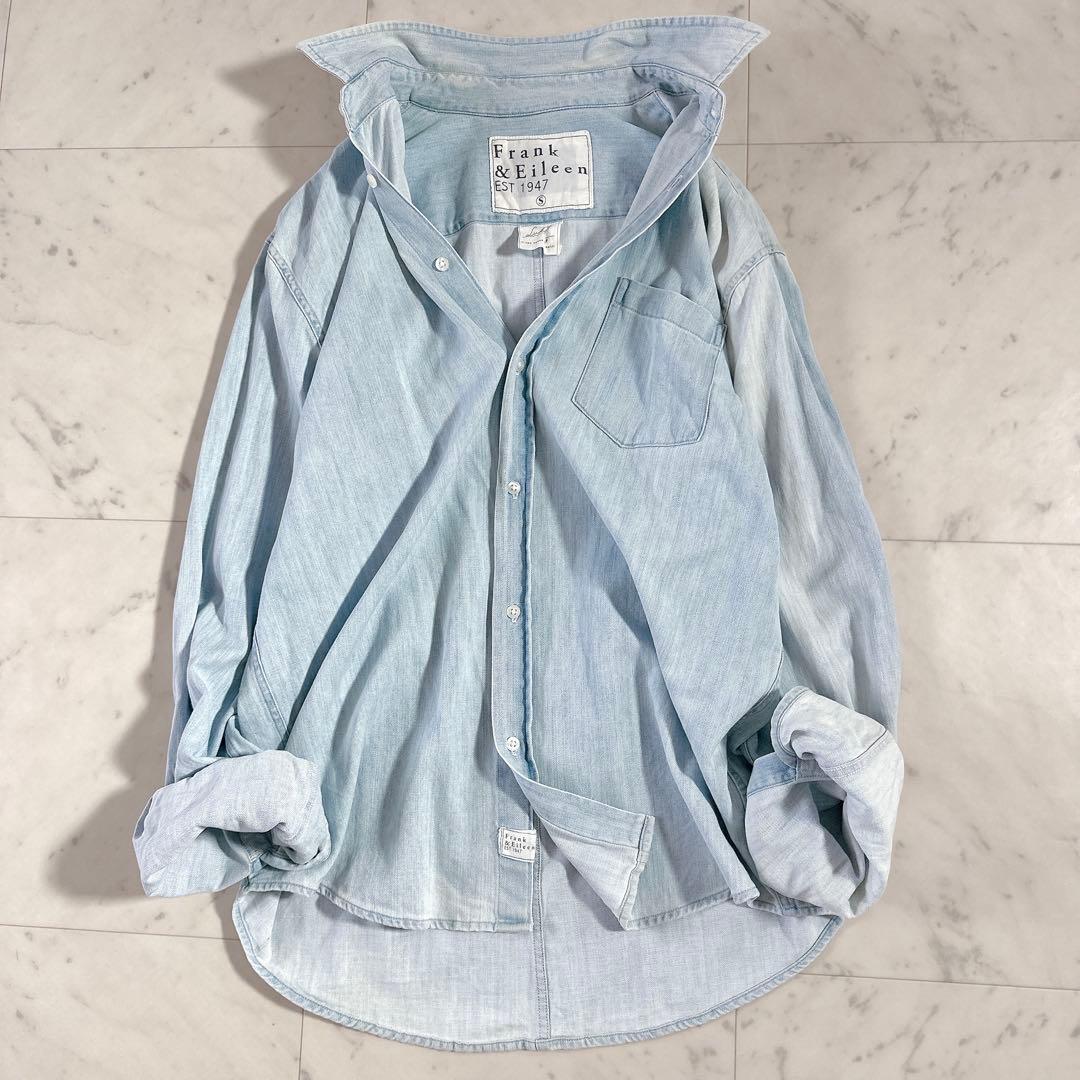 美品♪フランクアンドアイリーン LUKE ルーク デニムウォッシュドシャツ Frank&Eileen フランク&アイリーン LUKE TBWD ルーク デニムシャツ