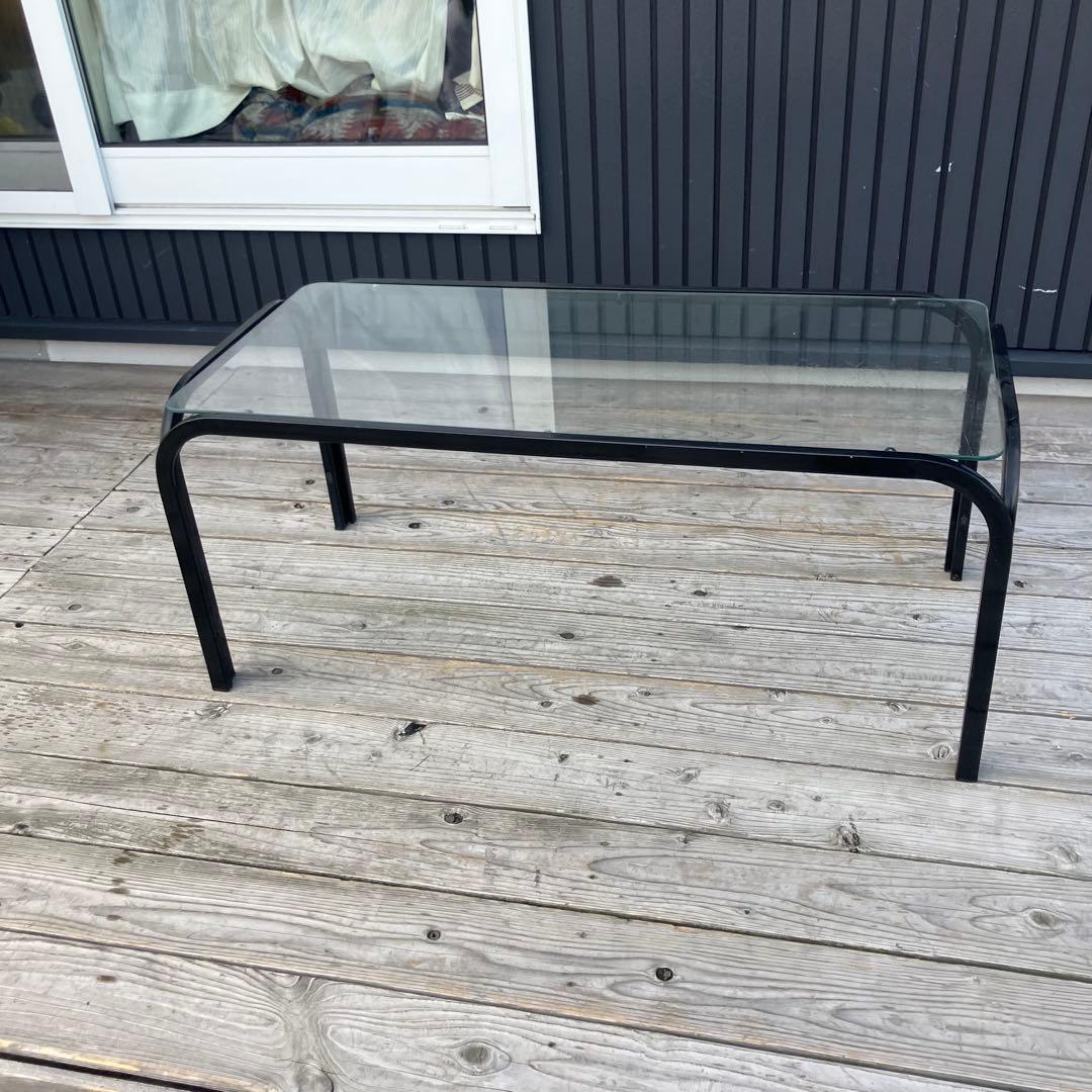 昭和レトロ ミッドセンチュリー アイアンフレームセンターテーブル