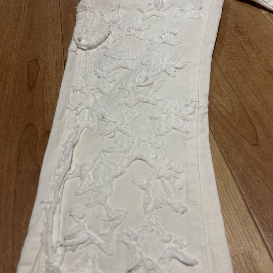 新品未使用】バラバサス ホワイトスターフレアデニム 30 VALABASAS