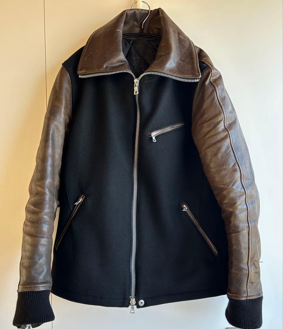 最終値下げ！BACKLASH スタジャン　バッファローレザー ISAMU KATAYAMA BACKLASH - × ROLL コラボ スタジャン （BLACK