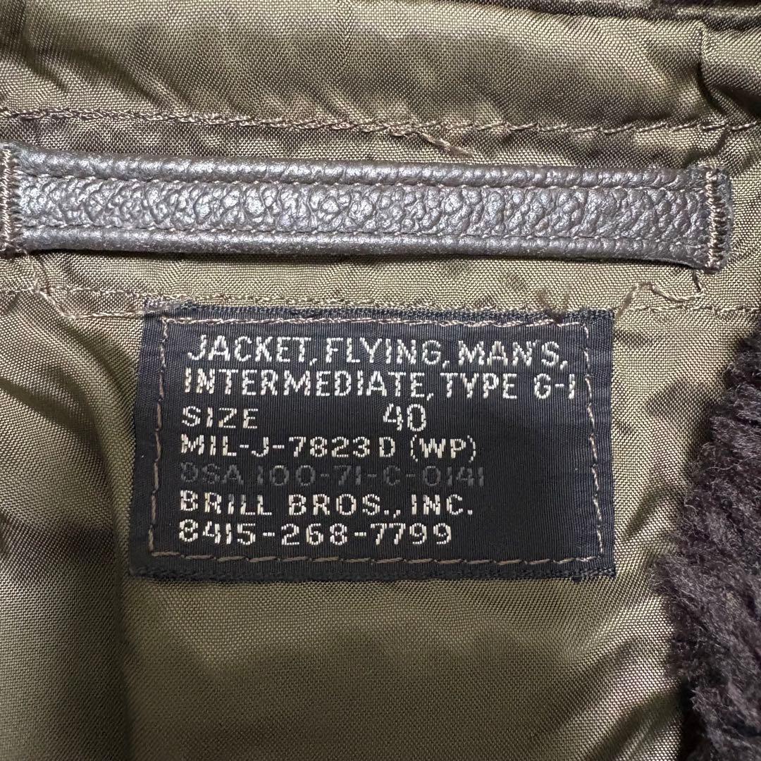 【71年製】状態良好 G-1 フライトジャケット U.S.NAVY 40 実物