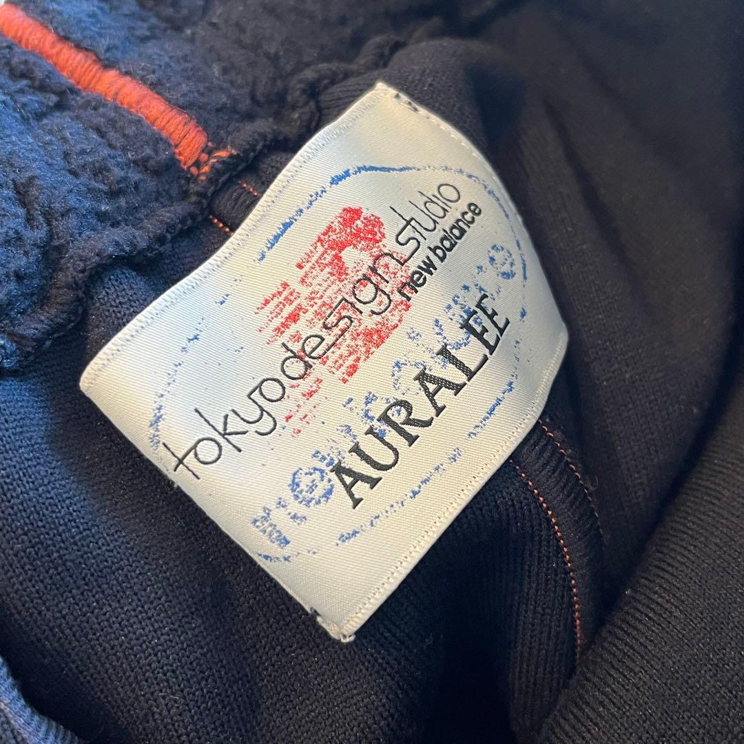 AURALEE×TDS ネイビー フリースパンツ （オーラリー、ニューバランス