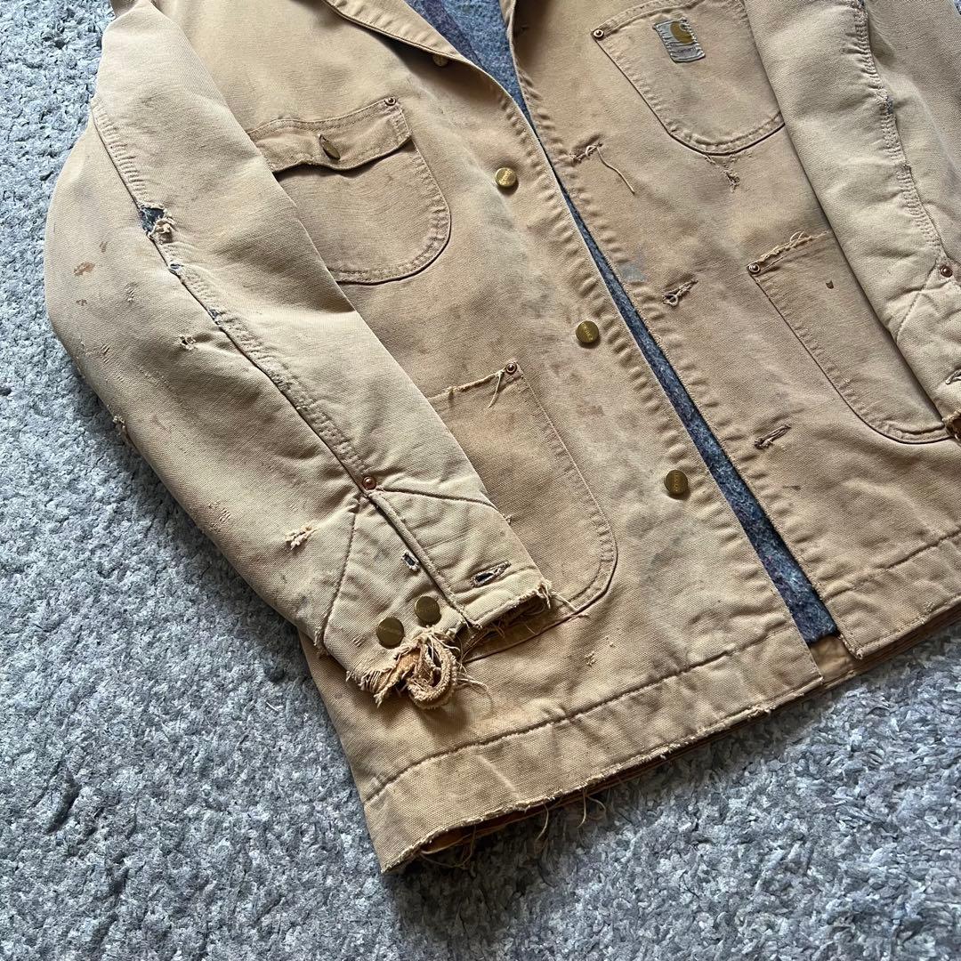70s カーハート チョアコート 42L ボロ carhartt ジャケット - メルカリ