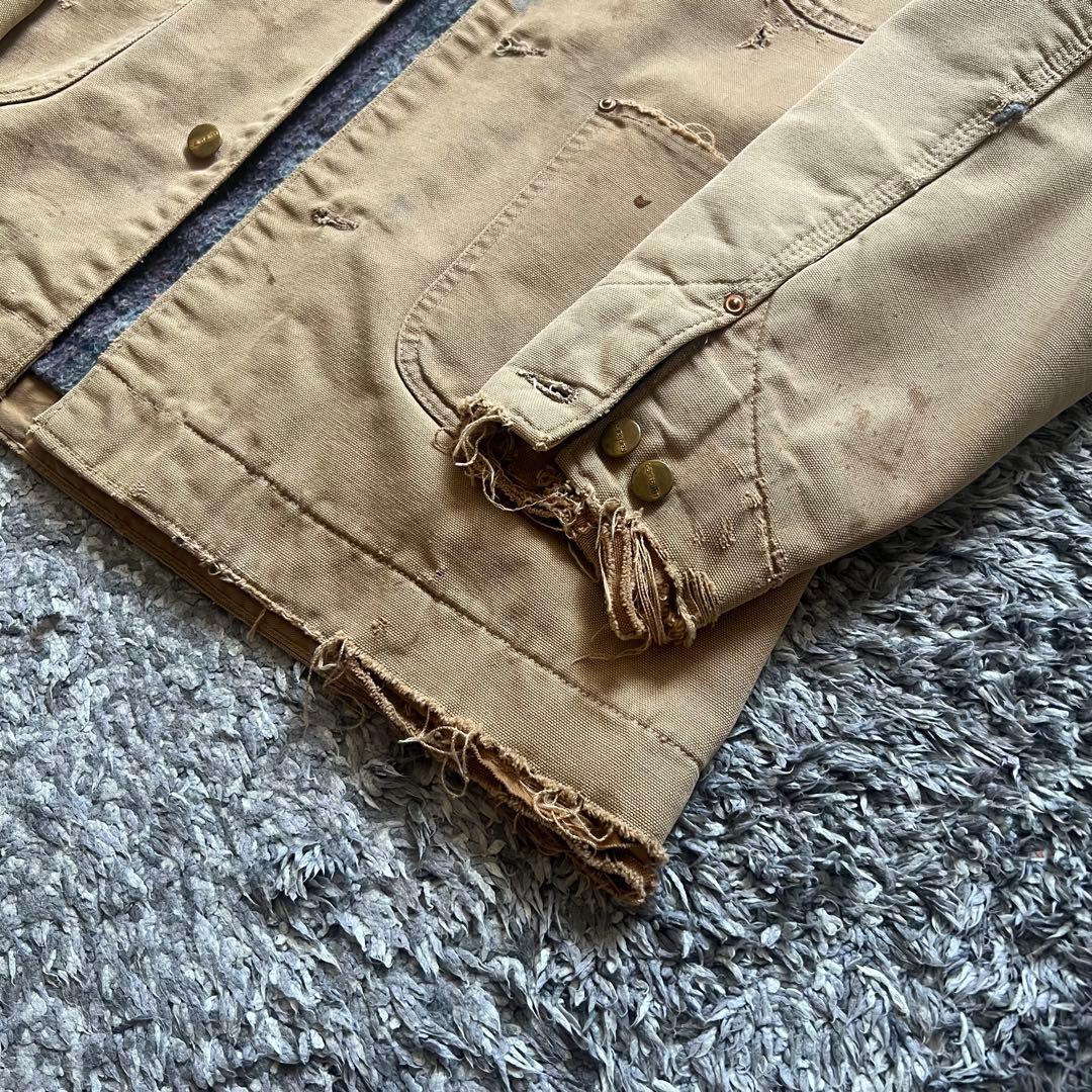 70s カーハート チョアコート 42L ボロ carhartt ジャケット - メルカリ