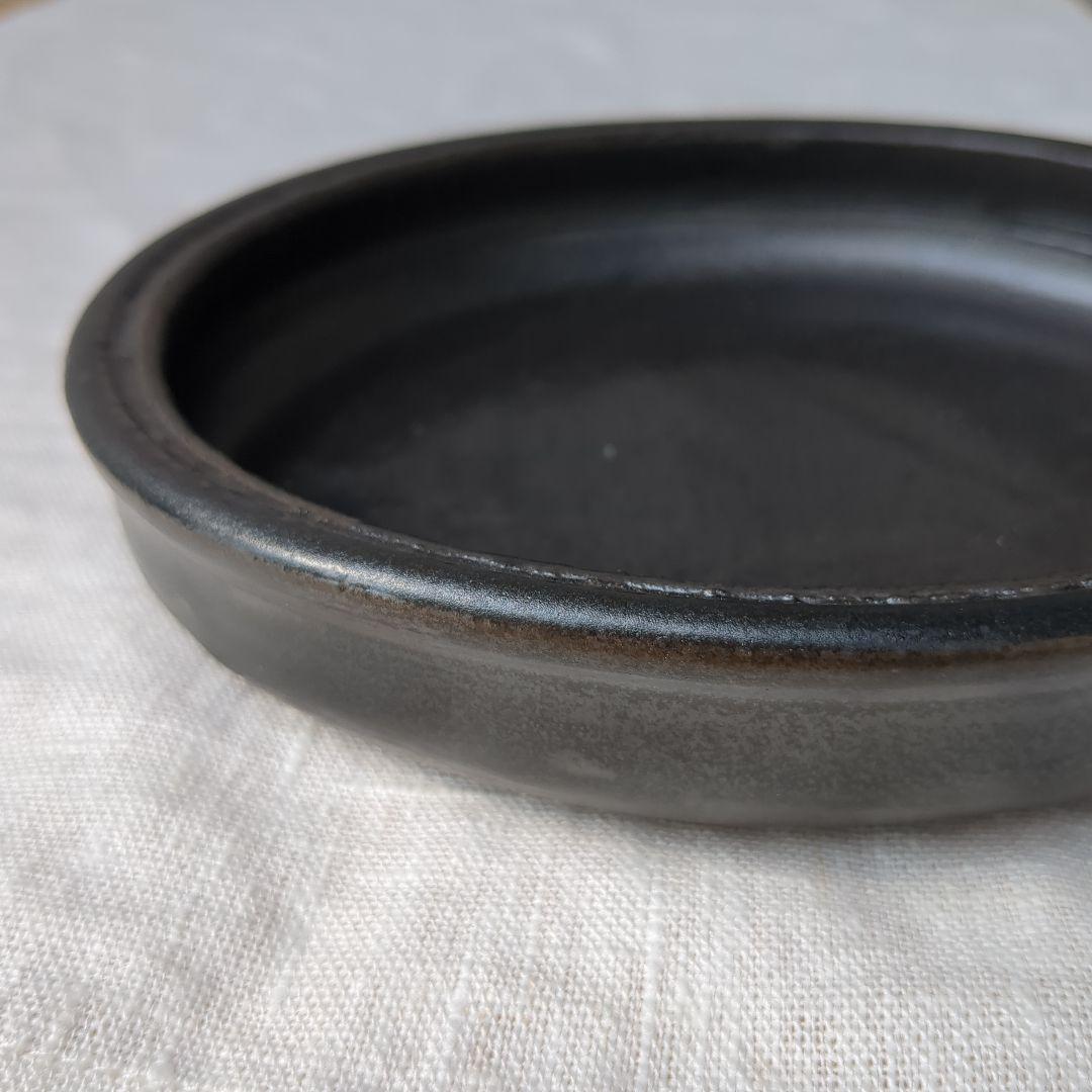 未使用品　市川孝　楕円　オーバル　皿　耐火皿　魯山
