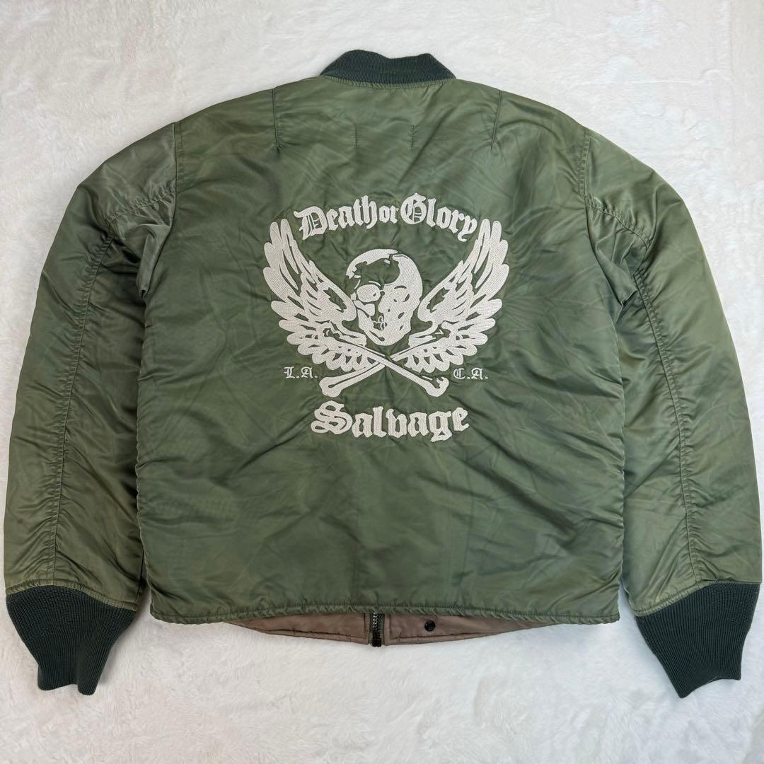 Salvage サルベージ MA-1 フライトジャケット Y2K ALPHA - メルカリ