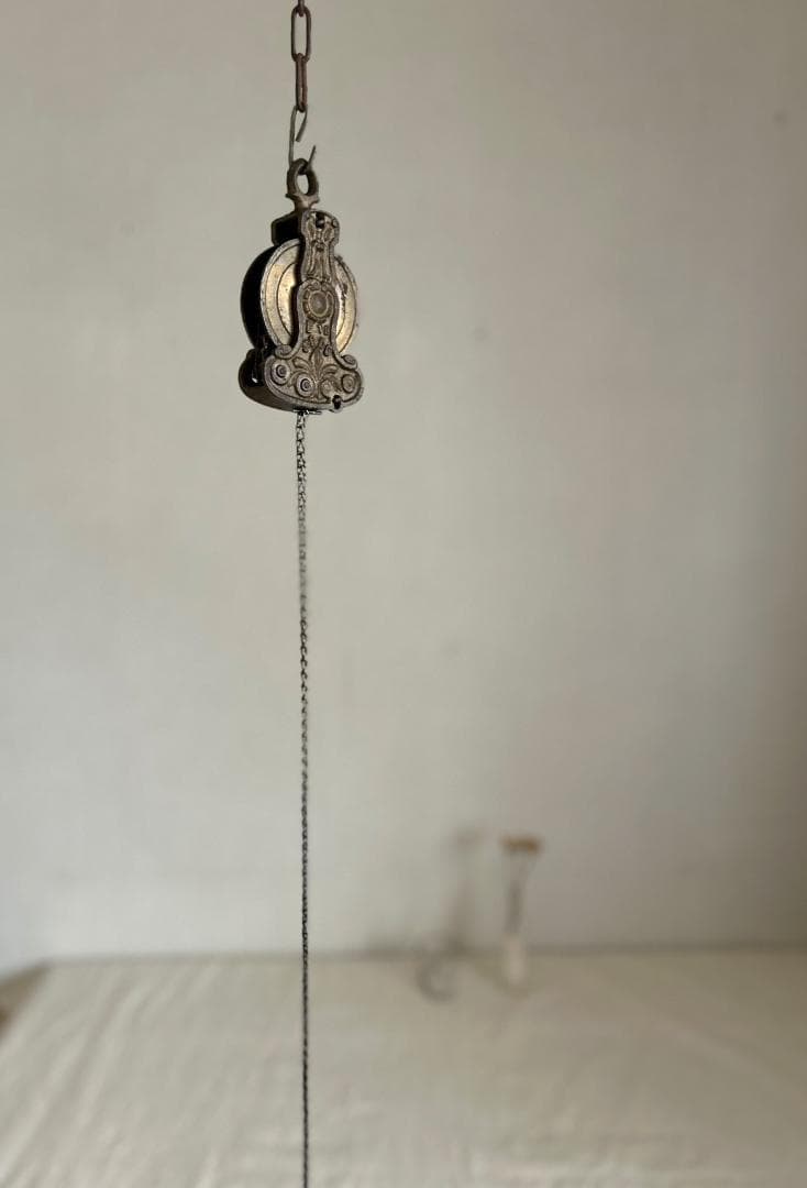 フランスアンティーク ランププーリー 照明金具 ブロカント 古道具