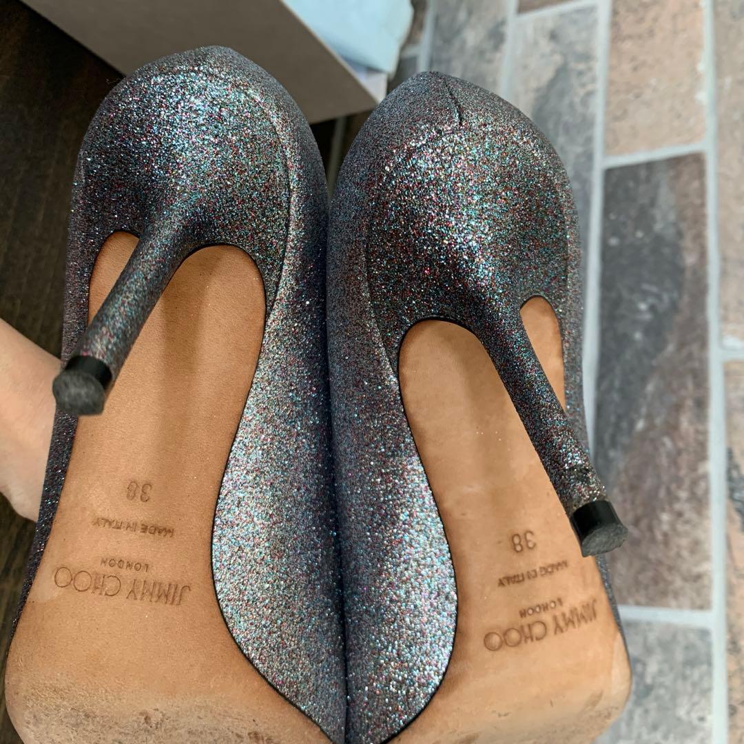 JIMMYCHOO ジミーチュウ 24.5cm ブライダルシューズ