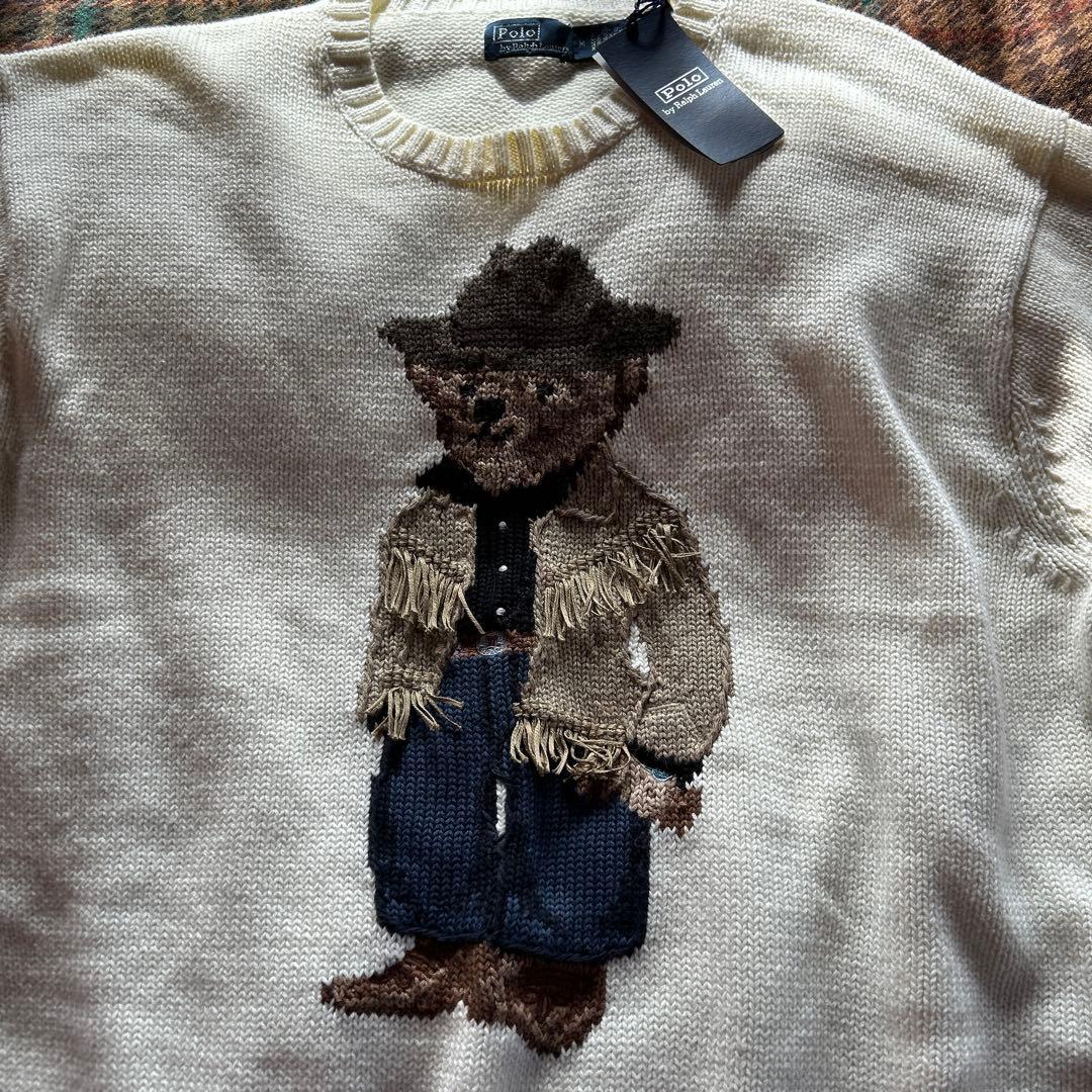 Polo Ralph Lauren クマ刺繍ニットセーター M - メルカリ